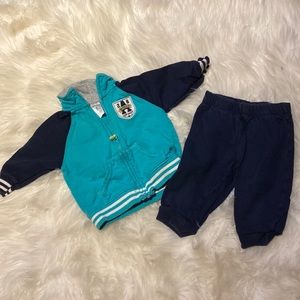 3/25$ Carters 2 Piece outfit Pant and Zipper Up Sweater Awesome Like Daddy 6mos
